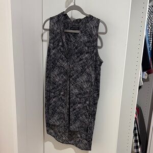 Banana Republic Black and White Patterned Blouse